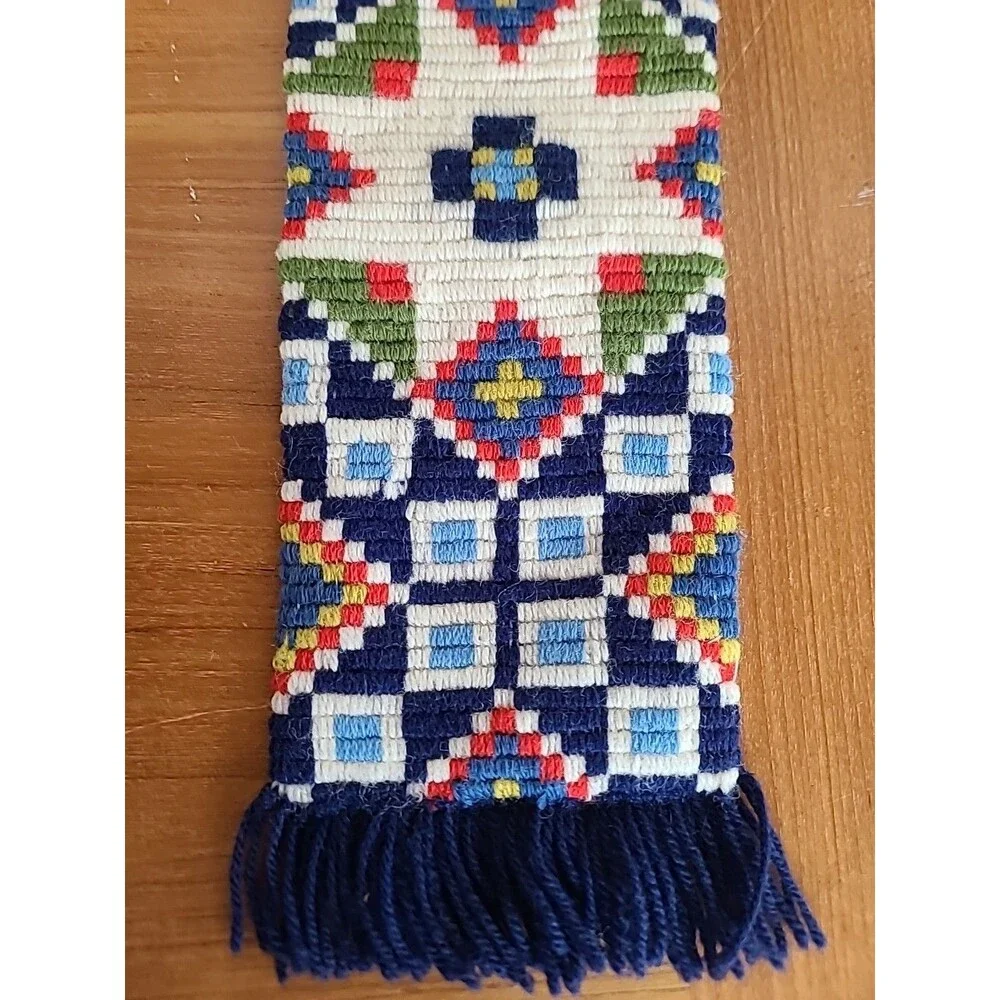 Vintage Wood Handle Woven Wall Art